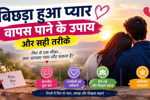 बिछड़ा हुआ प्यार वापस पाने के उपाय और सही तरीके