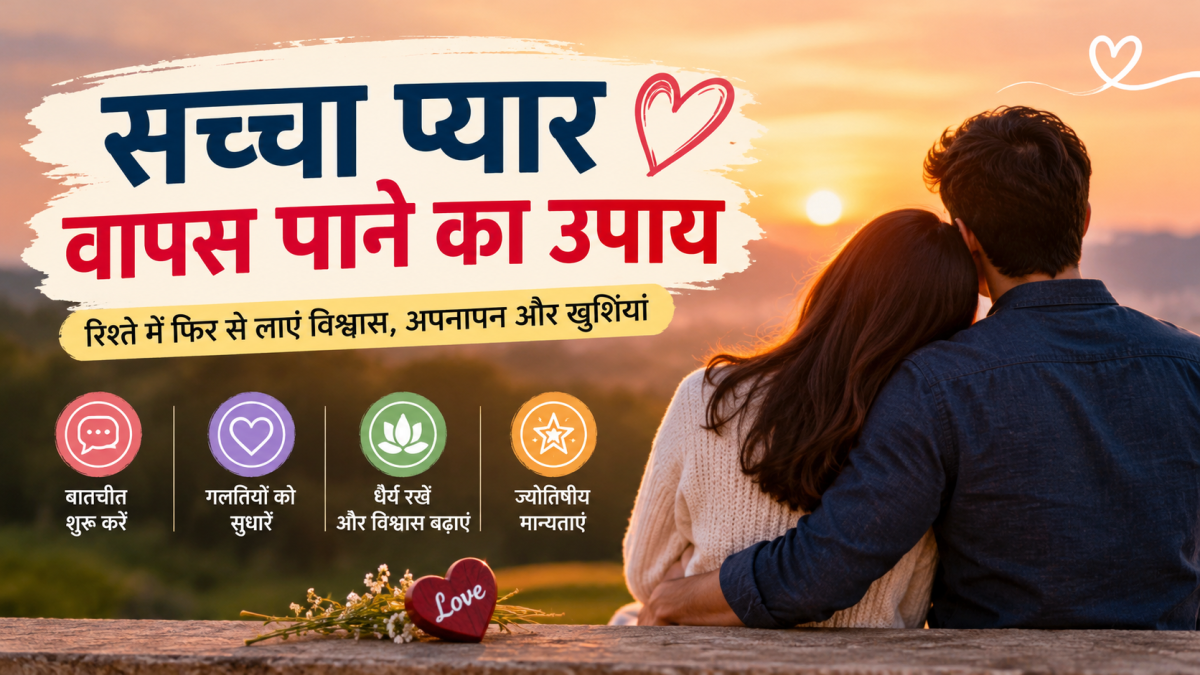 खोया हुआ प्यार वापस पाने का उपाय