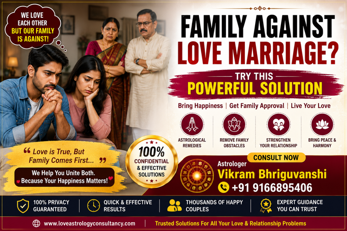 Family Against Love Marriage Banner